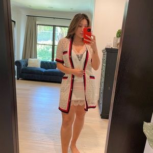 Gucci Macrame GG Gardenia Slip Dress